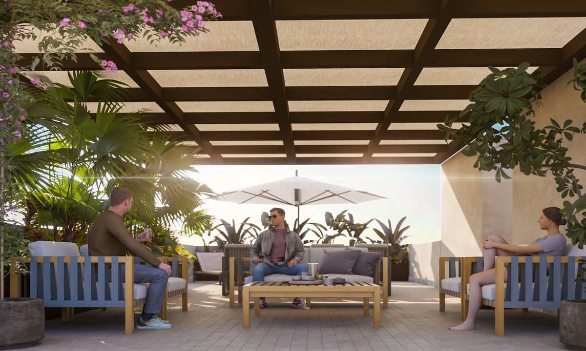 1 de 7: Roof garden común