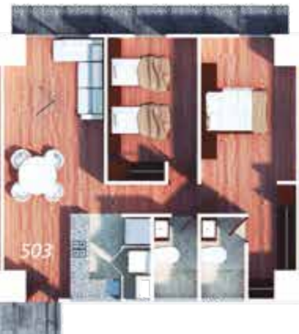 34 de 45: Diseño del Departamento 503 Torre Atalaya