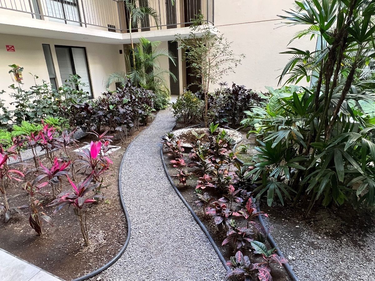 20 de 24: Jardín central