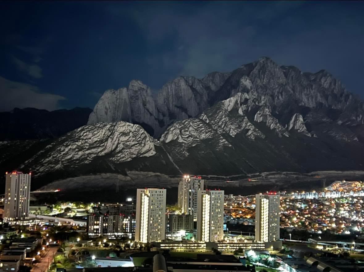 vista nocturna desde el balcon