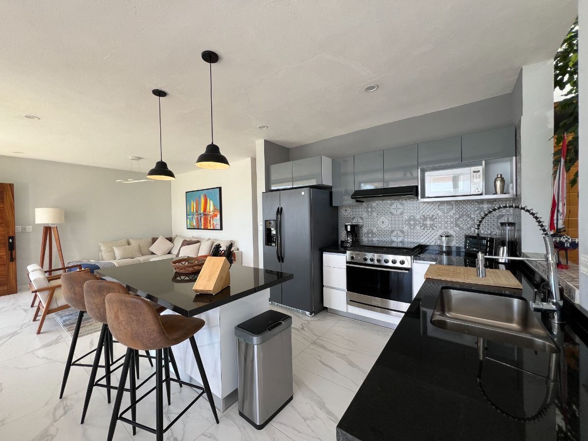 Cocina integral y barra