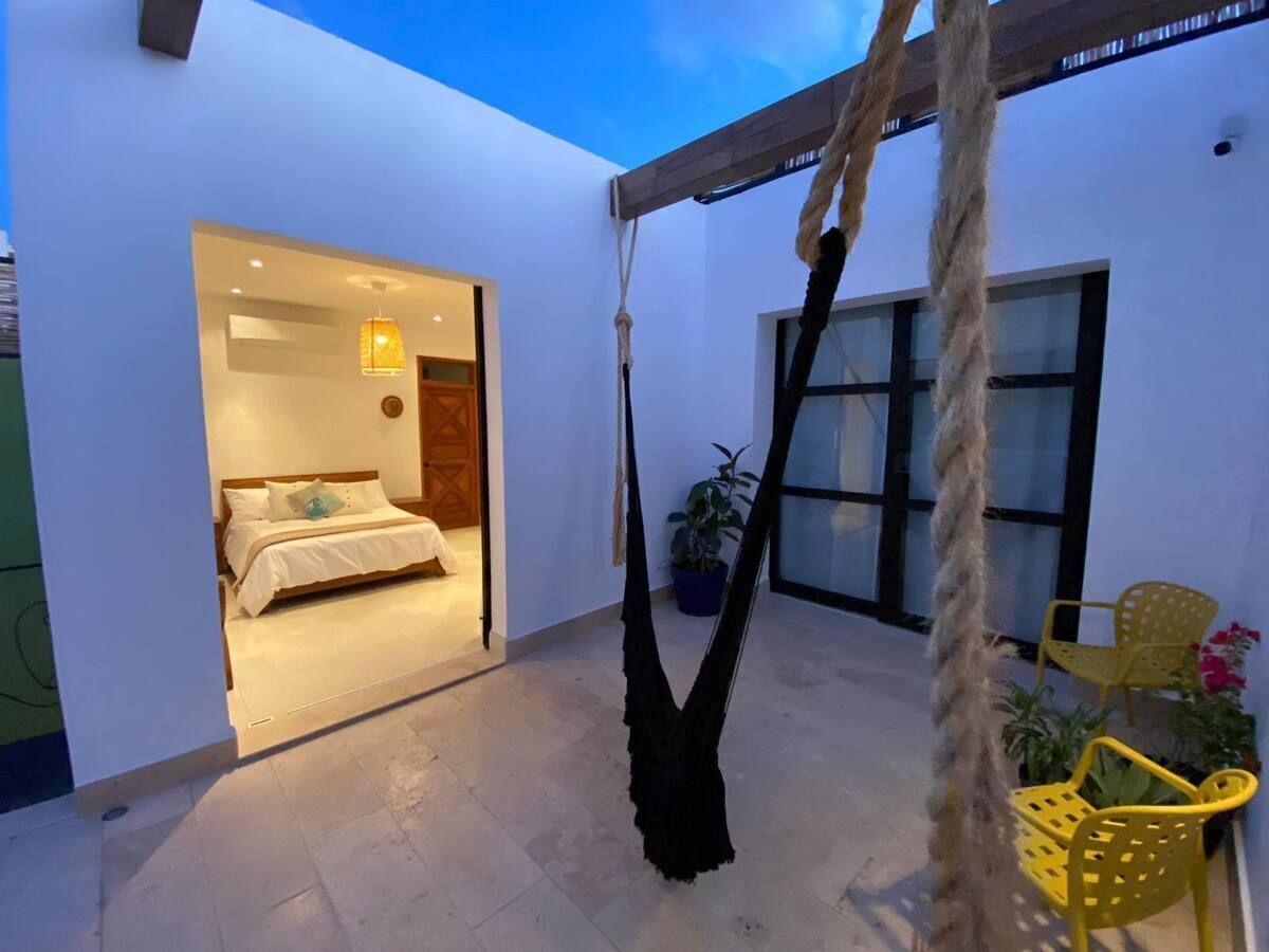 Terraza de noche