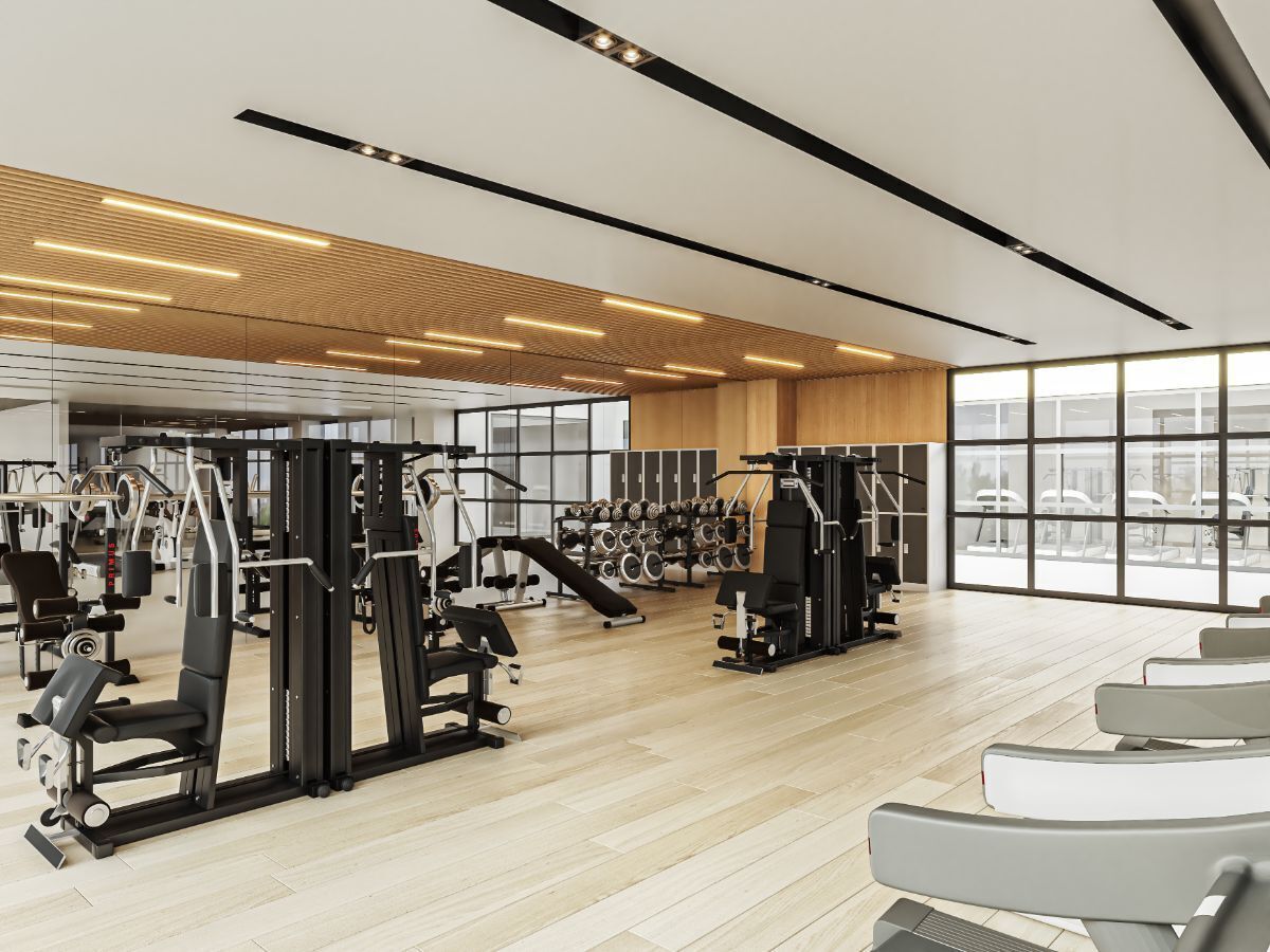 6 de 11: Gimnasio equipado.