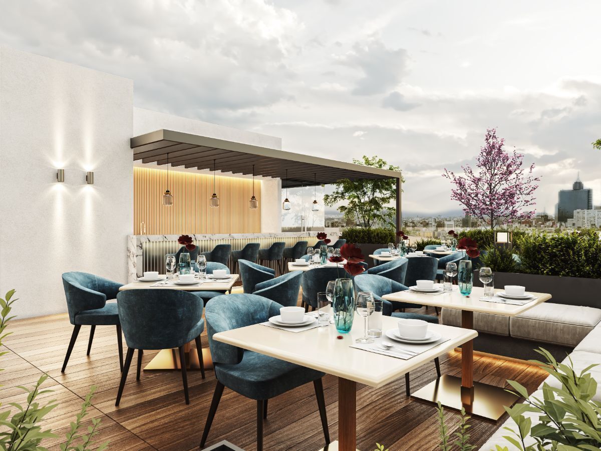 4 de 11: Área de sky lounge.