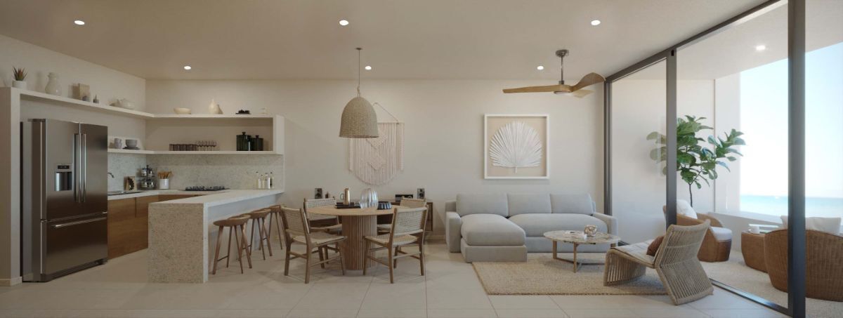 2 de 21: cocina, sala y comedor