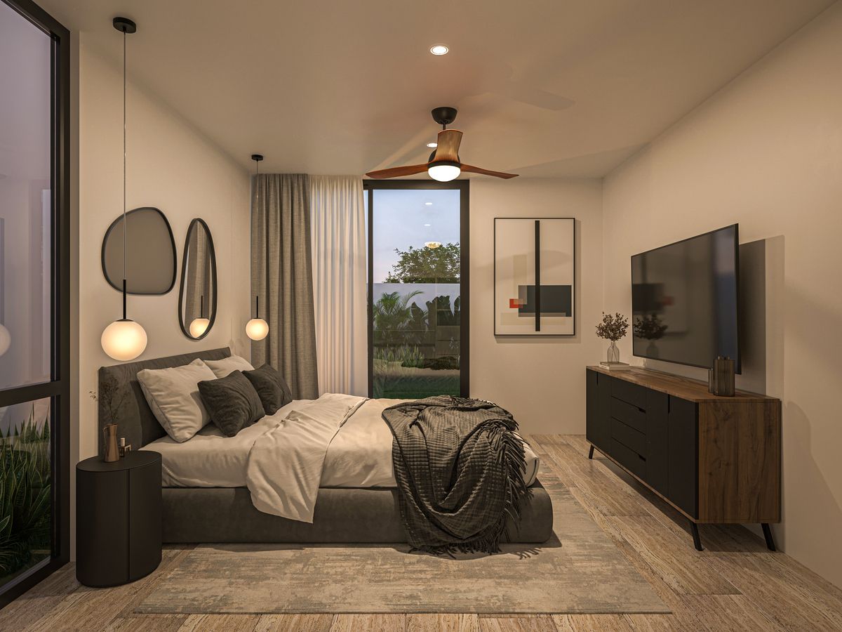 4 de 16: habitaciones en planta baja, salida a jardín.