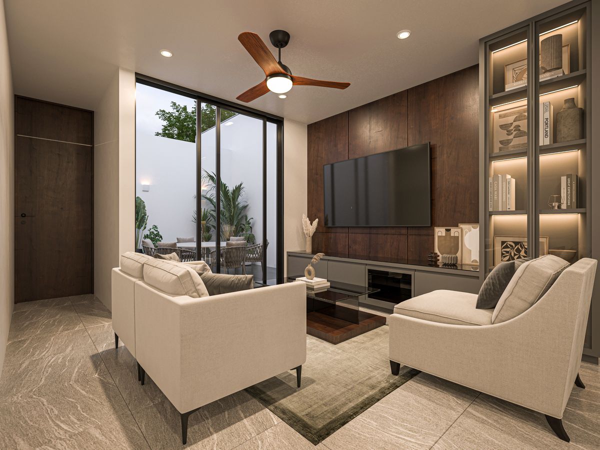 6 de 16: sala de tv y terraza flexible