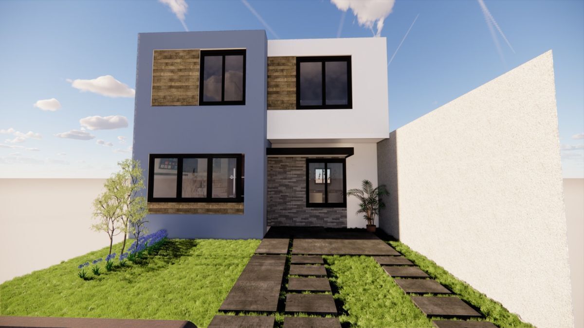 1 de 16: Perspectiva terminada de fachada