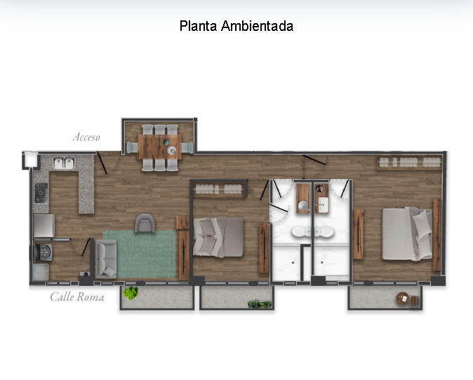 3 de 12: Diseño del Departamento 208