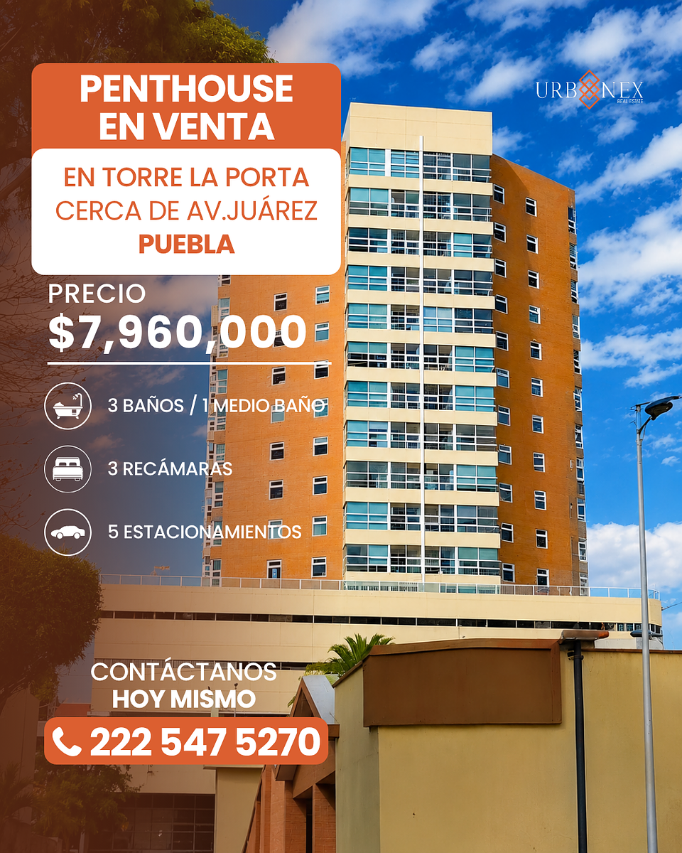 Venta de Penthouse 338m² con Vista a la ciudad de Puebla - Av. Juarez - foto 1