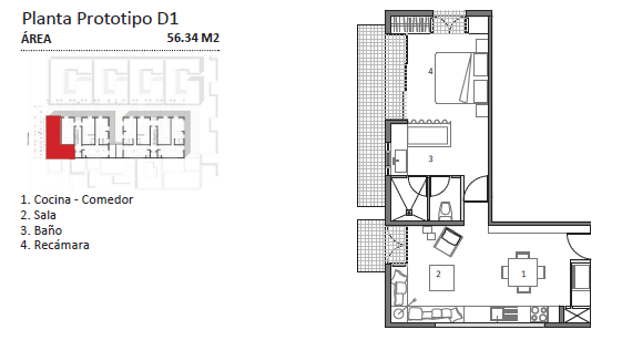 9 of 15: Tipologías 
Renders-FotoMuestra
Tipo D1