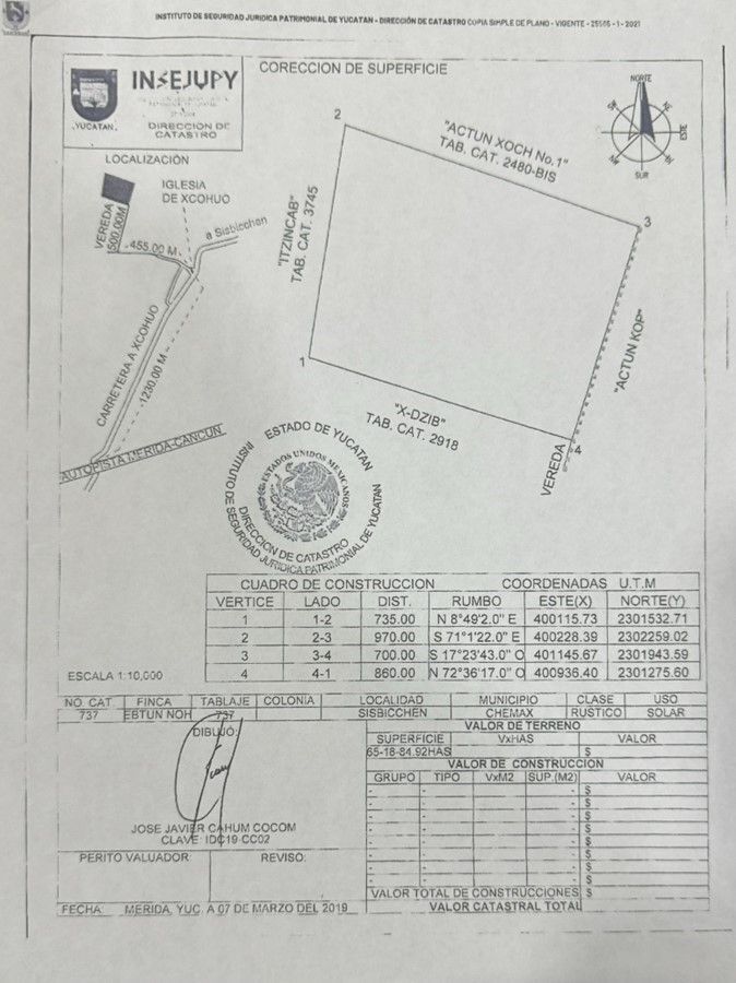 Terreno en Venta en Chemax, Yucatán (651,884.92 m) - foto 3