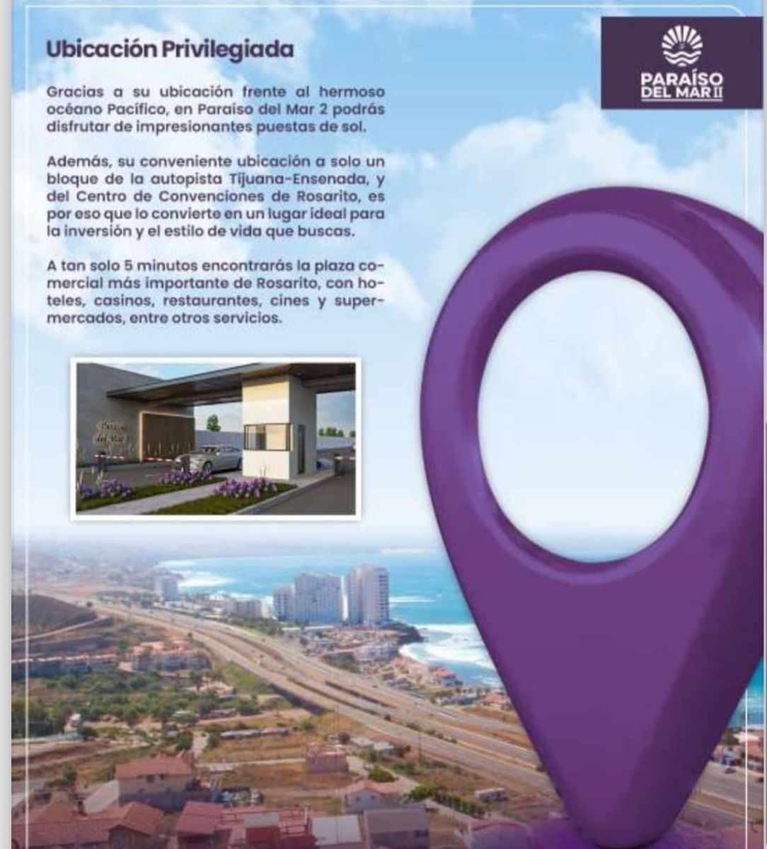 Venta de terrenos en Rosarito PARAÍSO DEL MAR 2 - foto 4