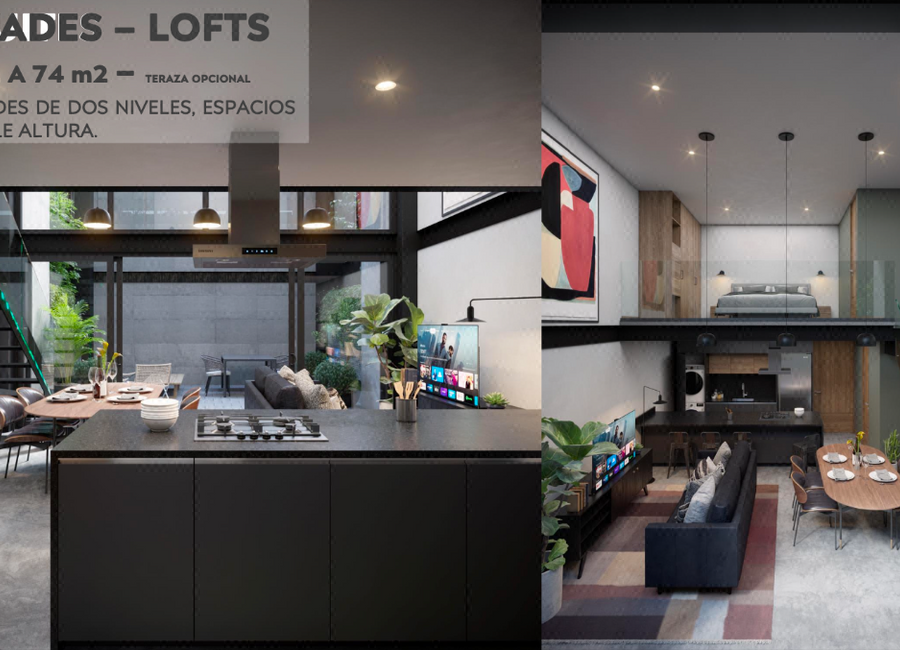 Departamentos en PRE-VENTA en TORRE MORELOS 2161 - Lofts