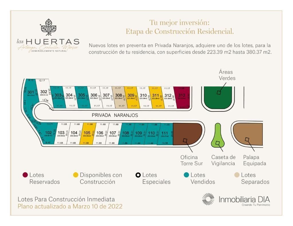 Lote em Las Huertas Residencial, Arteaga, foto 3 de 3