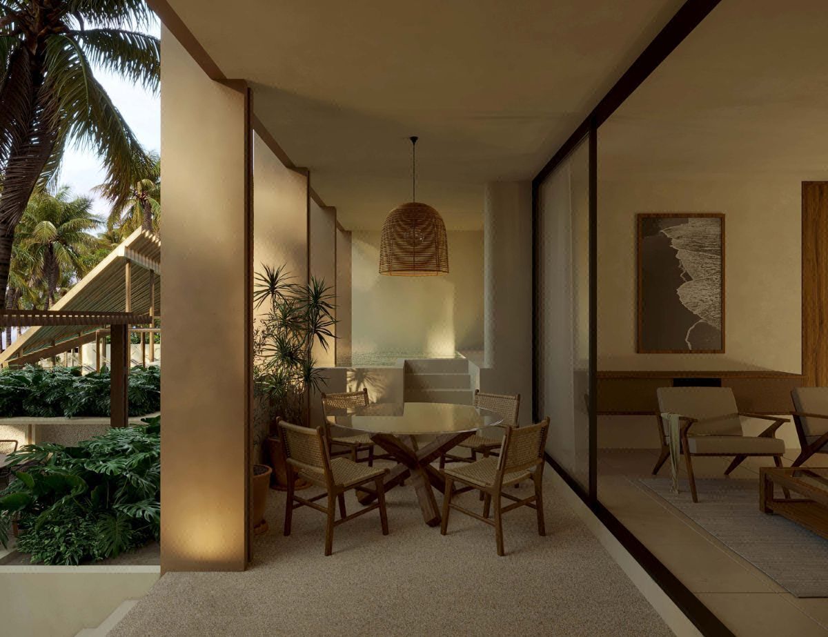 Departamento en Venta de 2 Recámaras en la Playa, Chicxulub Puerto con Terraza
