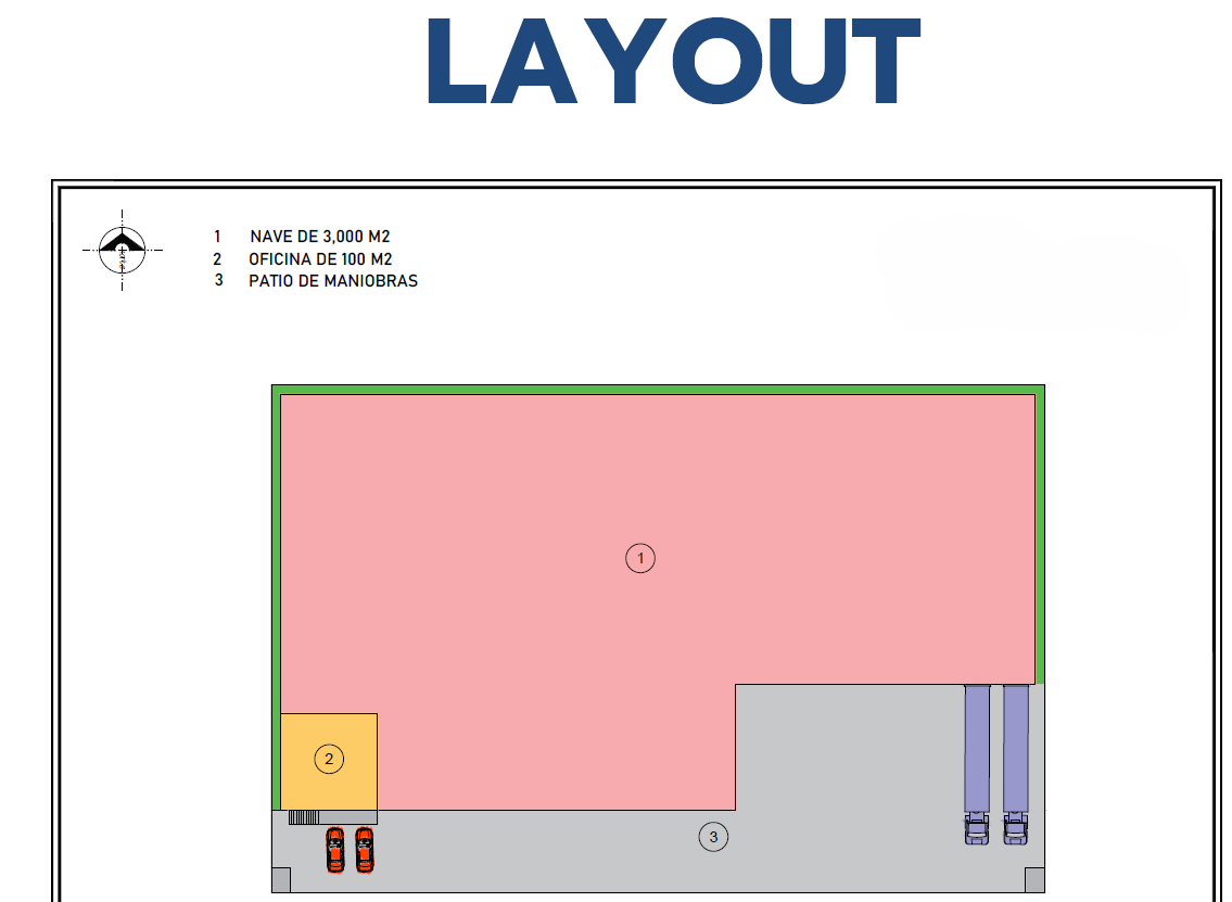 3 de 12: PLANO NAVE 3,000 M2