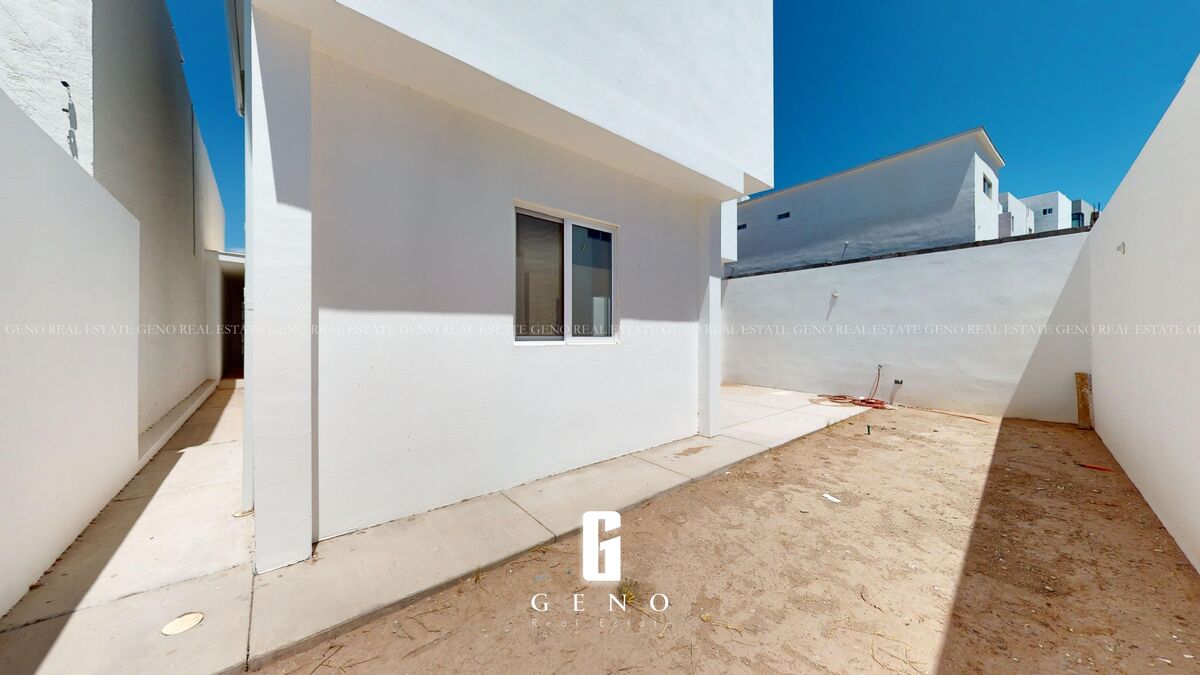 Patio con preparación para riego