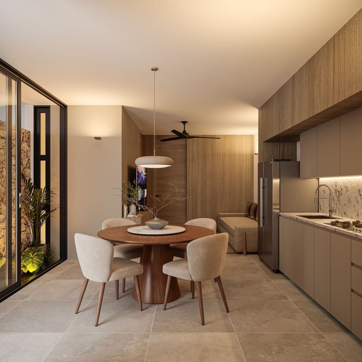 1 of 6: Sala, Comedor, Cocina