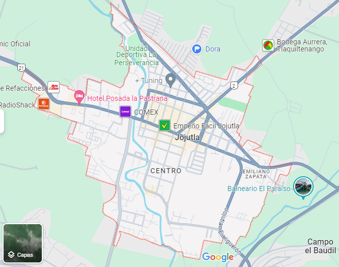 Mapa Jojutla