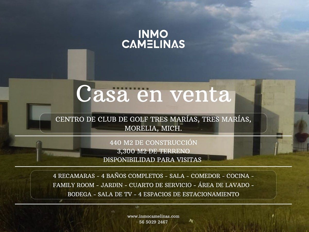 ¡CASA EN VENTA! CLUB DE GOLF TRES MARÍAS, TRES MARÍAS, MORELIA, MICHOACÁN, foto 1 de 15
