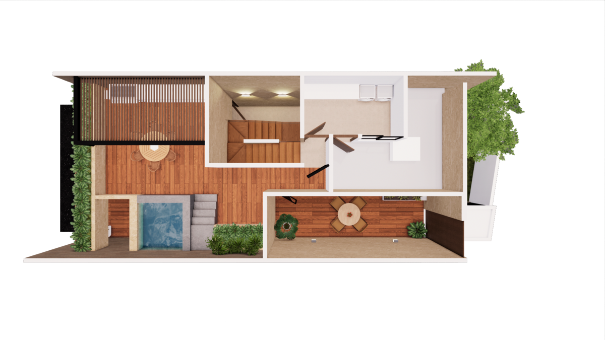 13 de 13: Modelo B, Azotea