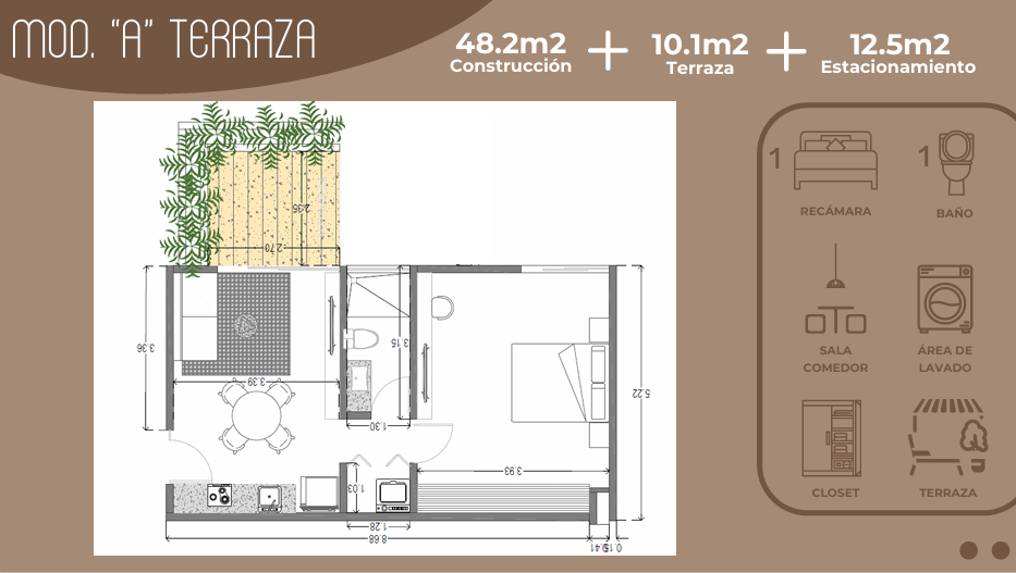 7 of 8: Mod. A con terraza