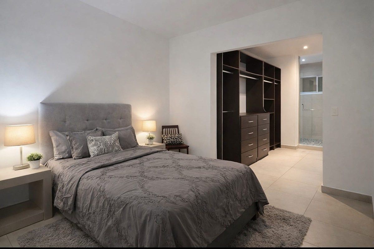 9 de 15: Recámara principal cama matrimonial