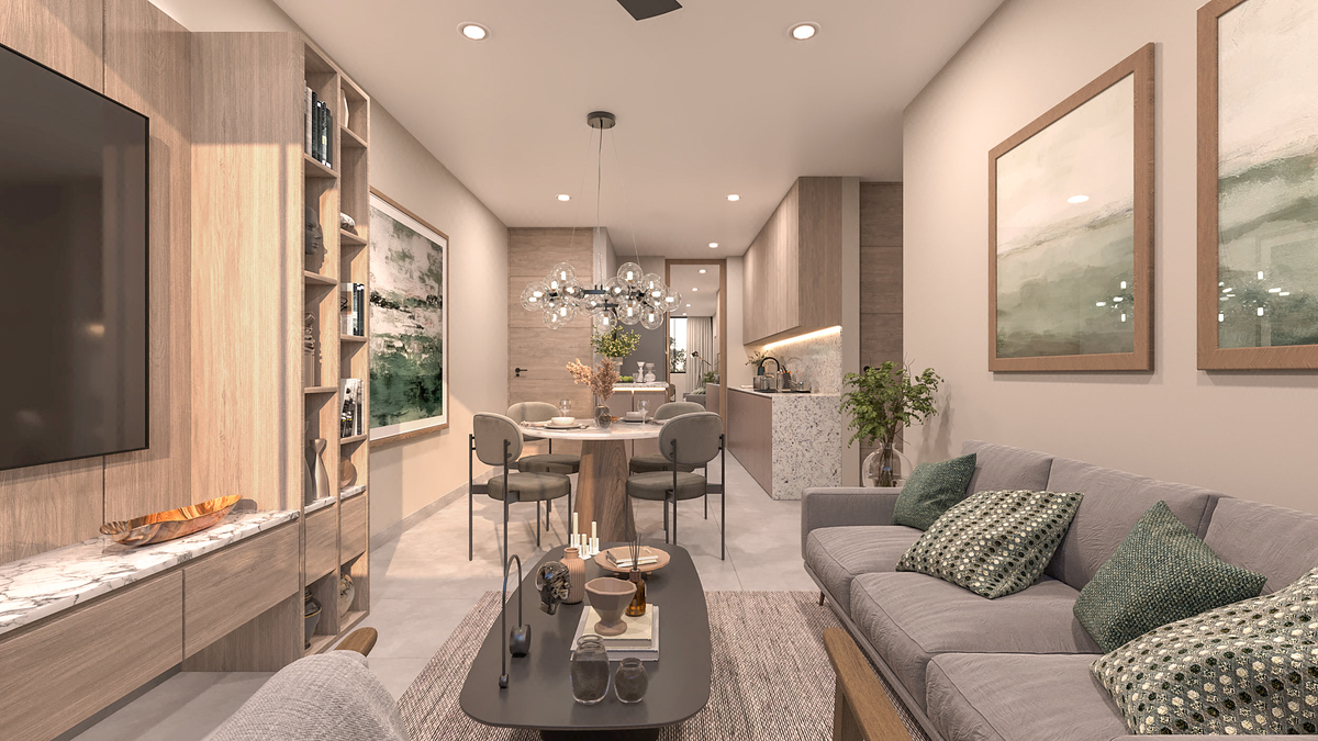 Departamento en Venta de 2 Recámaras en Cholul, cerca de Plaza La Isla