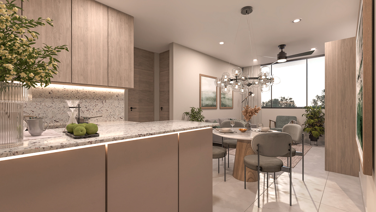 4 de 17: Sala, Comedor, Cocina