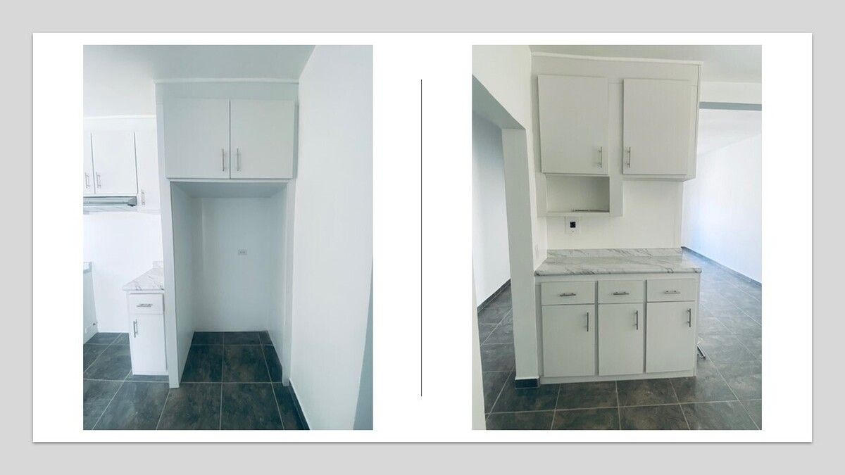 8 de 18: Espacio para Refrigerador y Microhondas