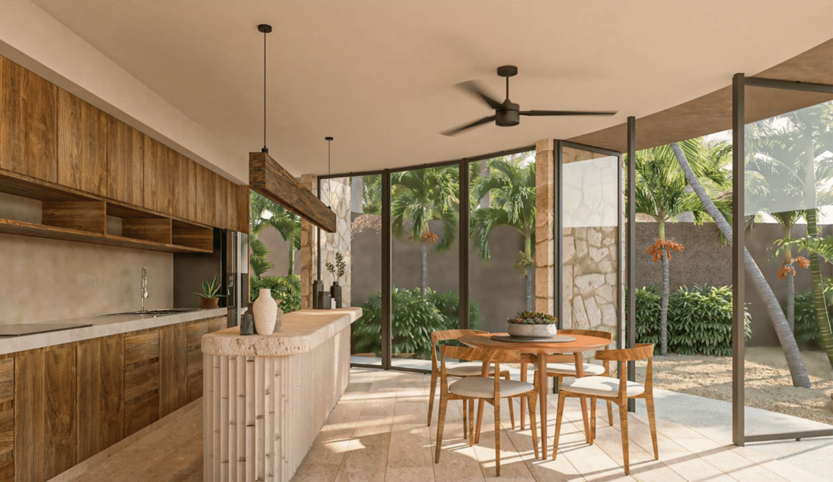 4 de 13: Cocina y comedor con jardín (varían los modelos y precios)