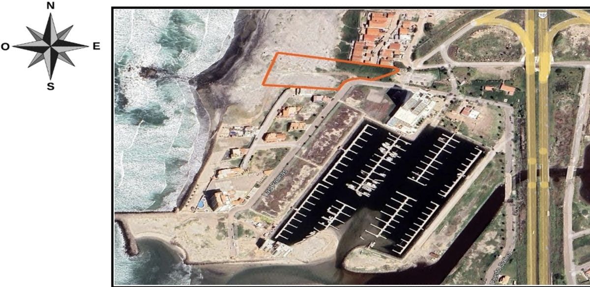 Venta de Terreno Frente al Mar de 6,863.725 M2, Puerto Salina, Ensenada, B.C.