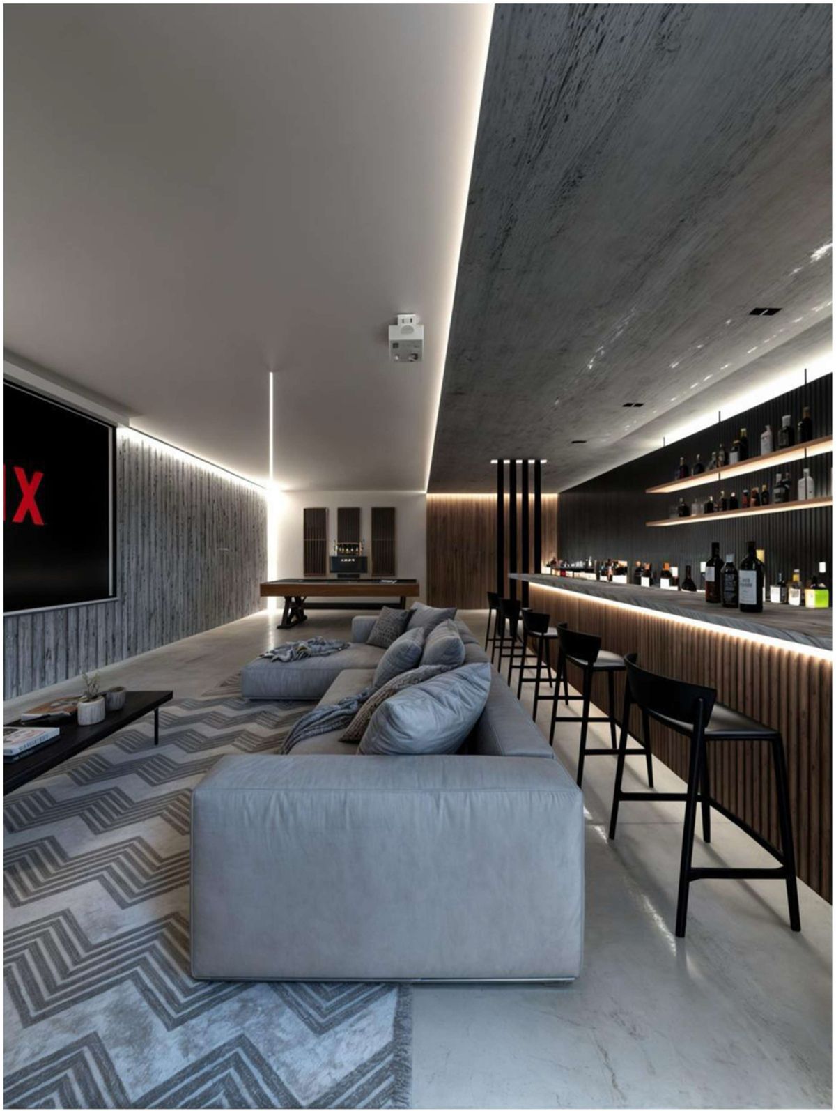 15 de 20: salon de juegos, bar en sotano