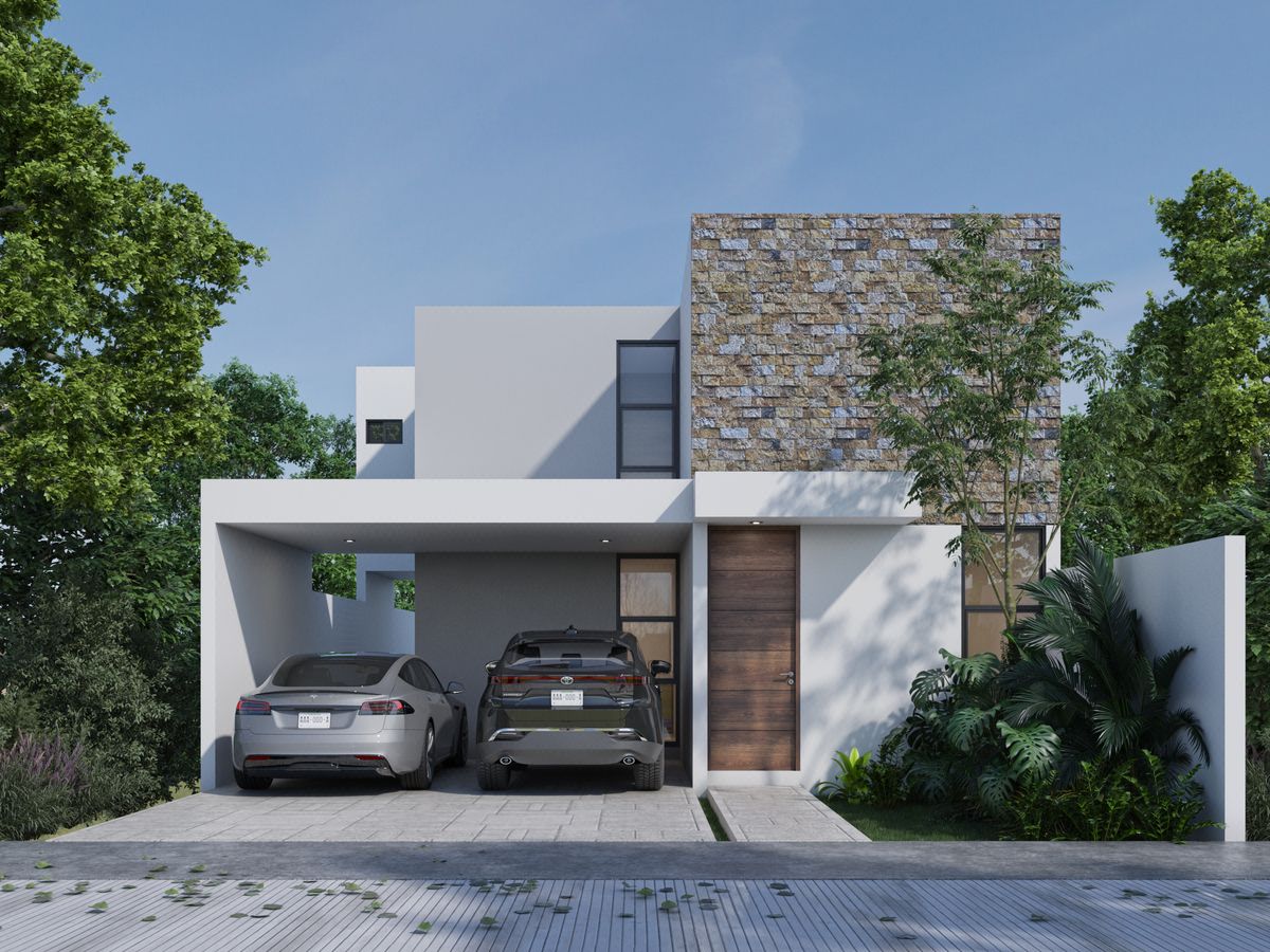 Casa en Venta de 2 Recámaras en Privada Gran Bosco, Conkal Modelo C9-146