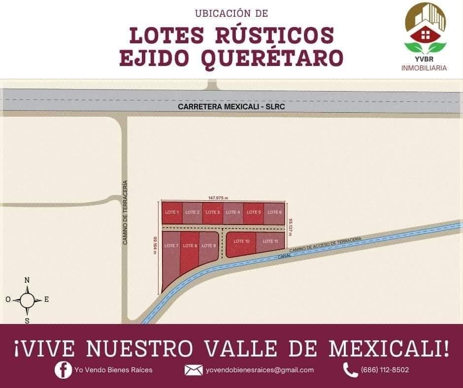 Terrenos Rusticos en Venta Ejido Queretaro📍