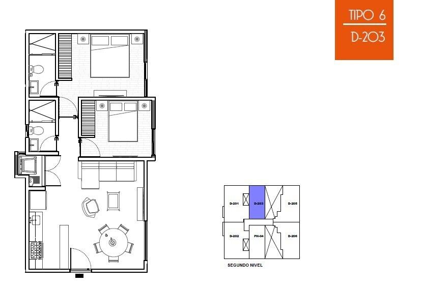5 de 9: Departamento 203