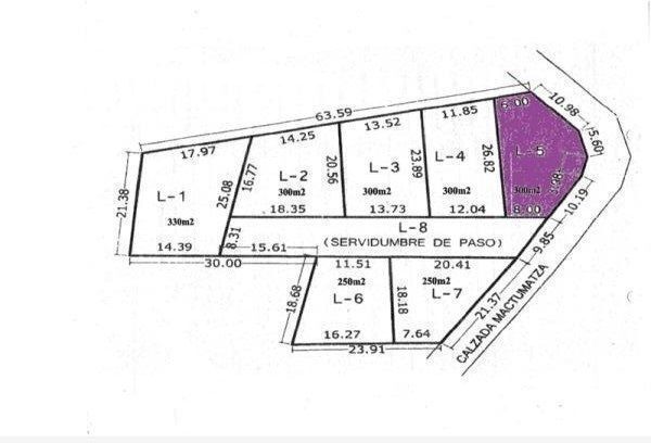 Plano de lotes 2, 3 y 4