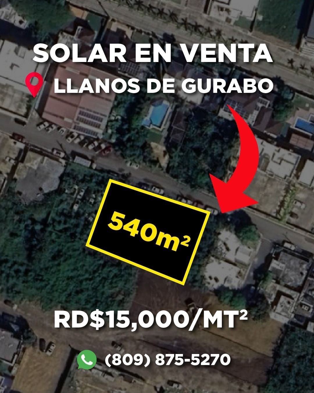 Terrenos en Venta Llanos de Gurabo, Santiago