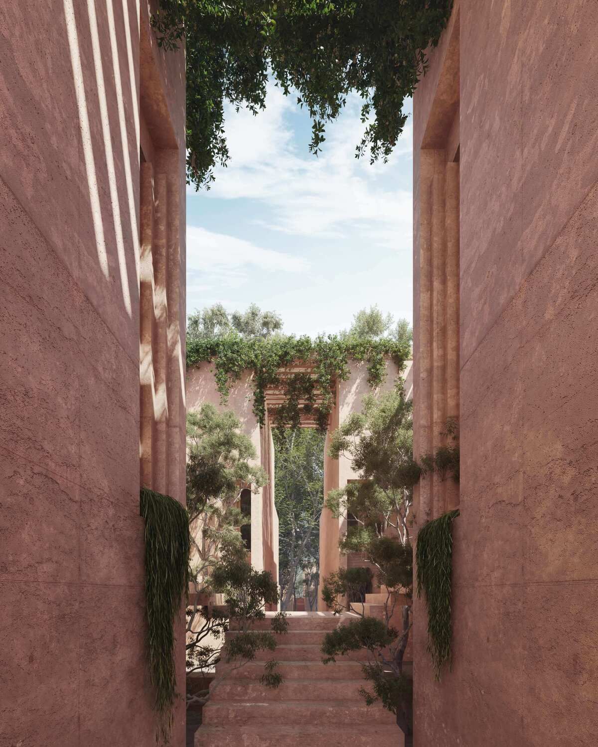 Vista escaleras interior