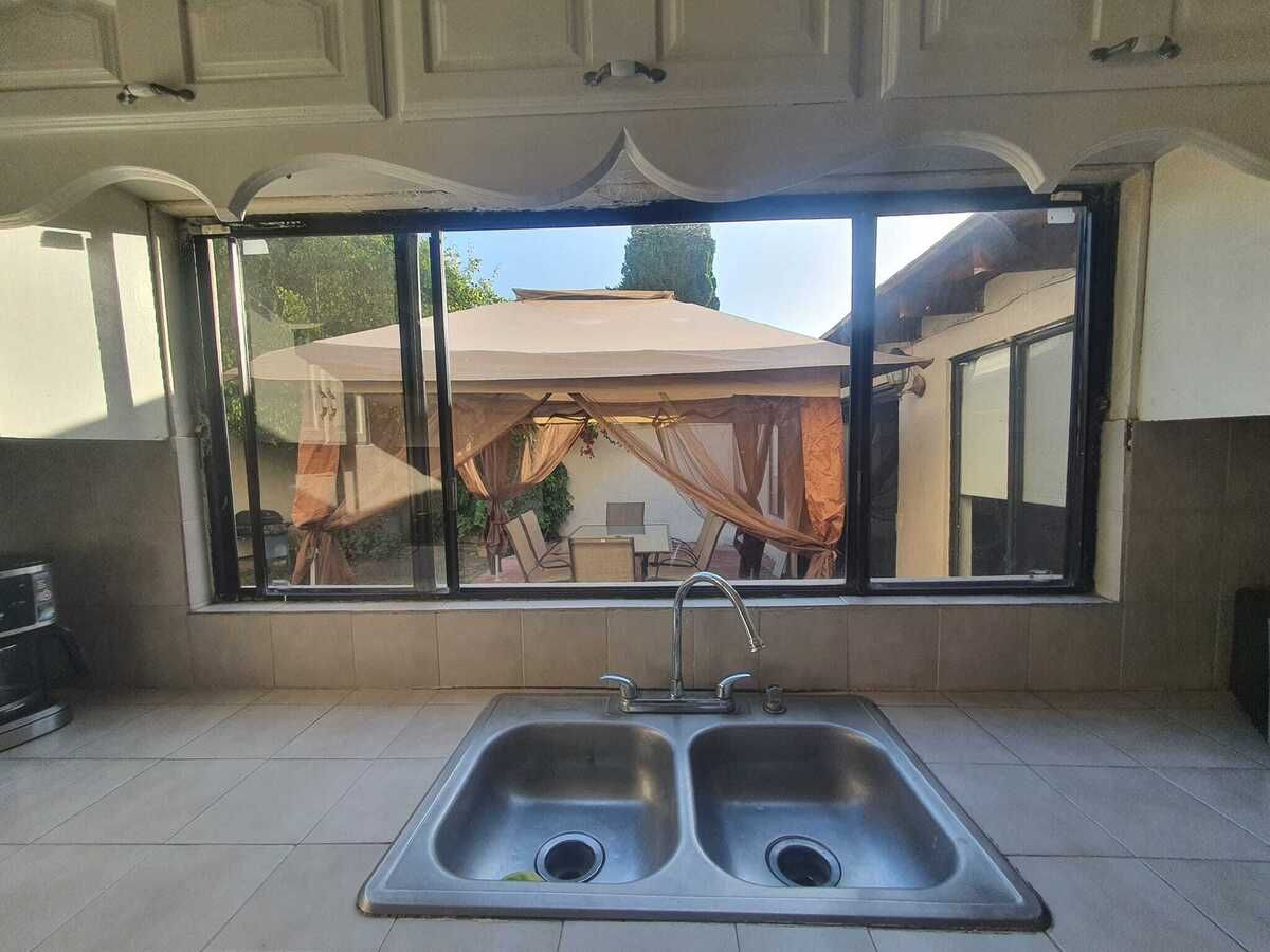 Outside entertainment area