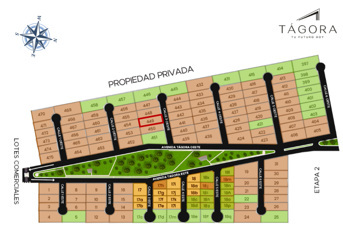 Terreno de 420 m2 en Privada Residencial Tágora Etapa 1 Lote 449 Conkal