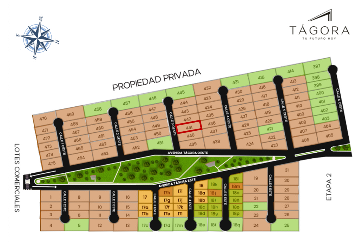 Terreno de 420 m2 en Privada Residencial Tágora Etapa 1 Lote 441 Conkal