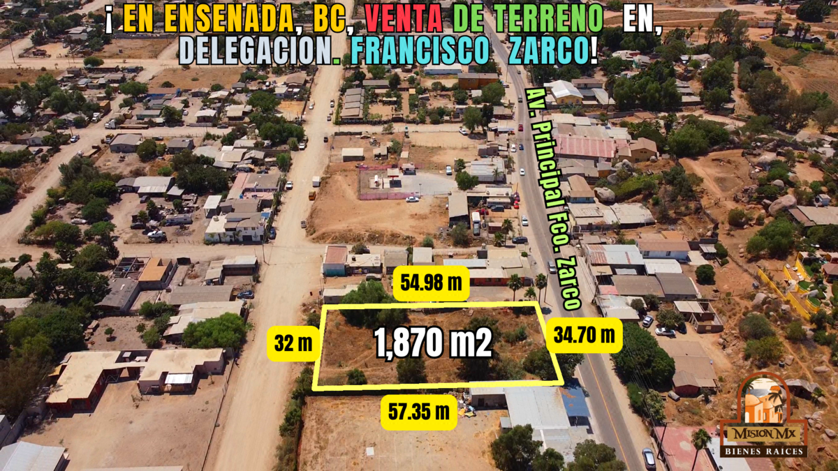 Venta de Terreno a pie de calle principal, Francisco Zarco