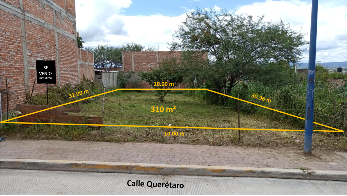 Land for Sale of 310 m² in Urban Area of San Miguel de Allende.