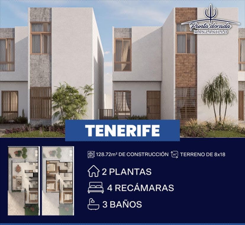 Casa en venta en Manzanillo, Fraccionamiento Punta Dorada