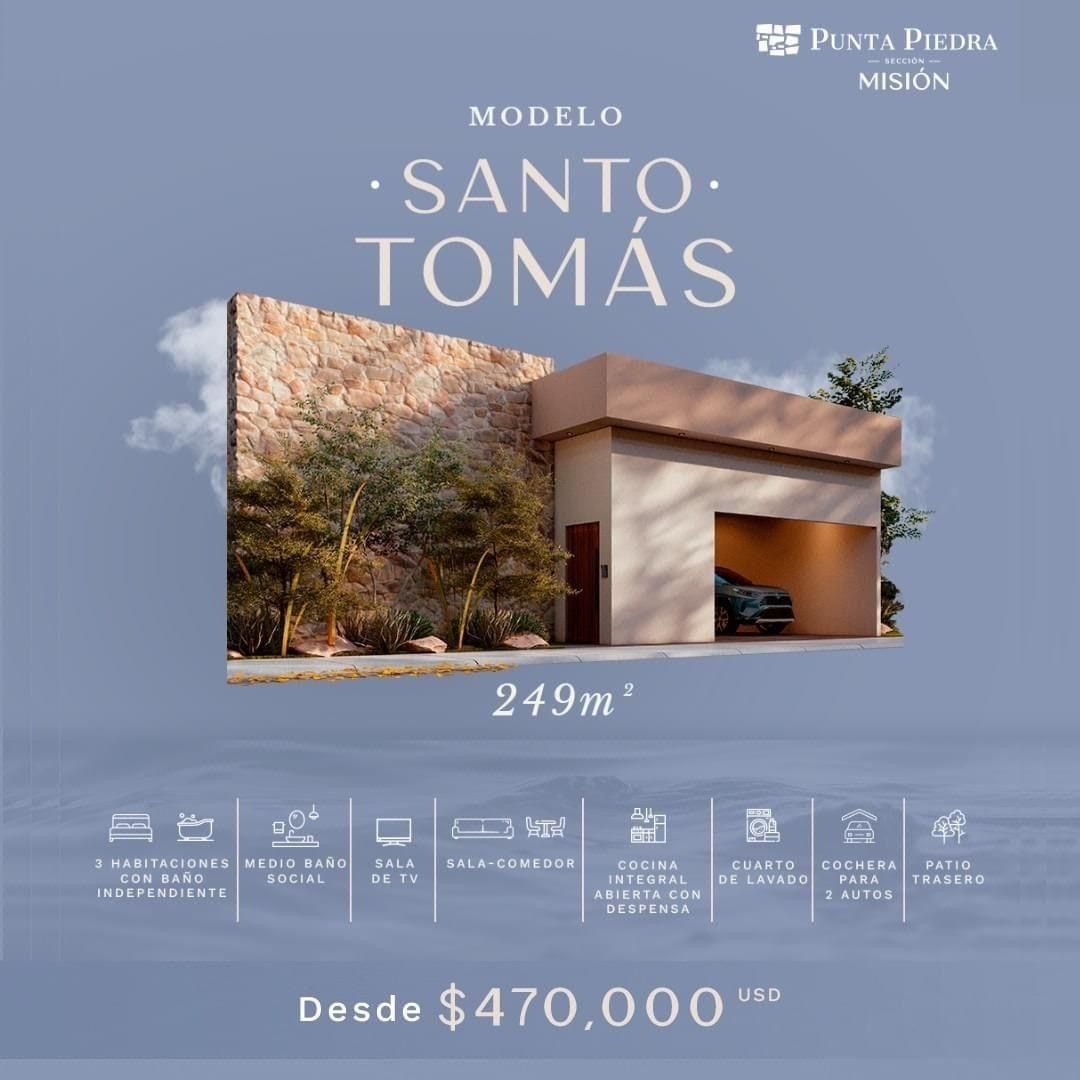 Hermosa Casa en Venta en Punta Piedra, Modelo Santo Tomas, Ensenada, B.C.