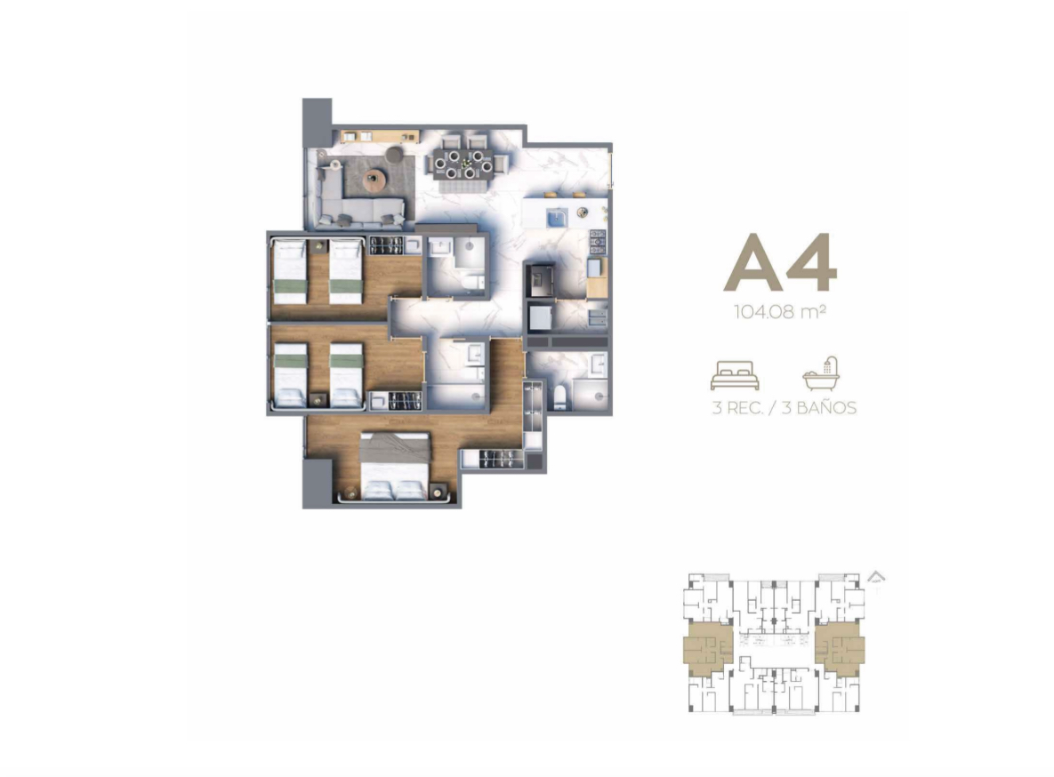 PREVENTA DEPARTAMENTOS DE ALTURA, TIPO A4-PTE,VIVE TU SUEÑO AQUÍ - foto 5