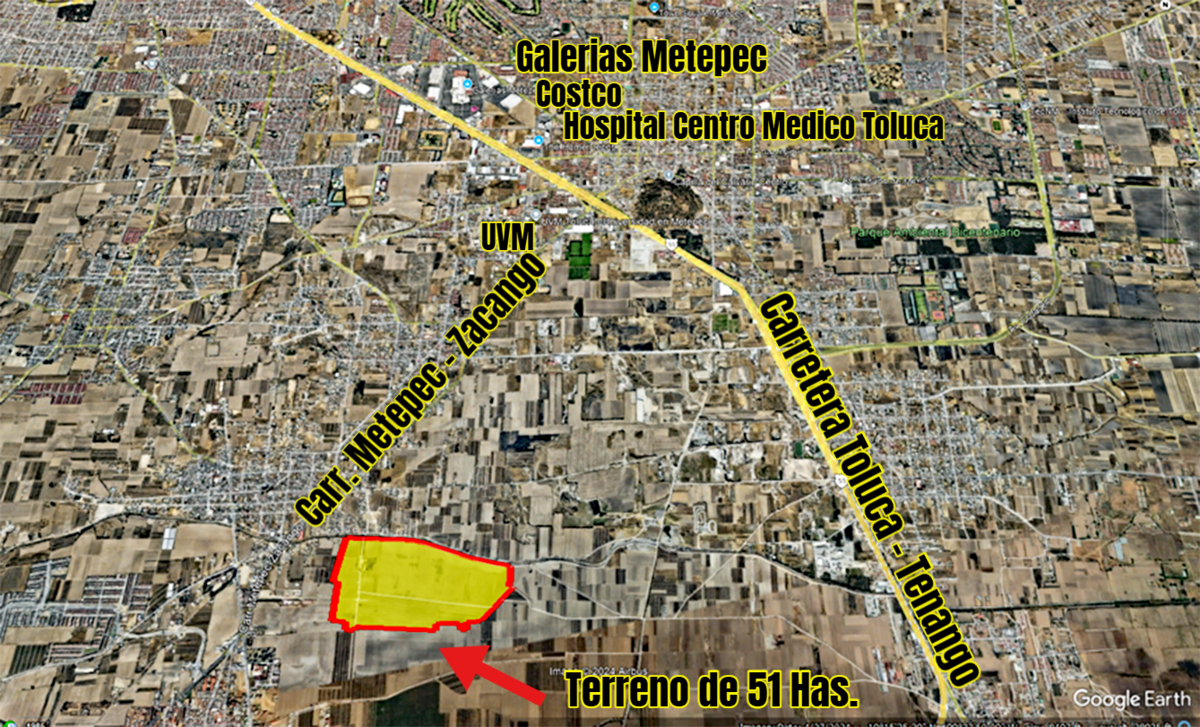 Venta Terreno / Lote San Bartolomé Tlaltelulco - Metepec