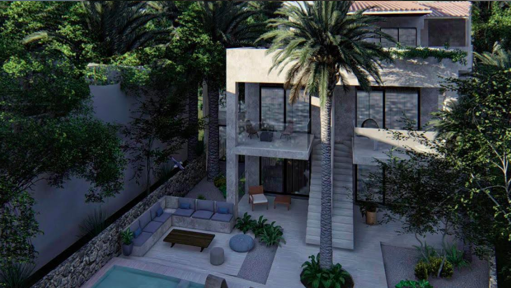 1 de 8: Vista panoramica area alberca